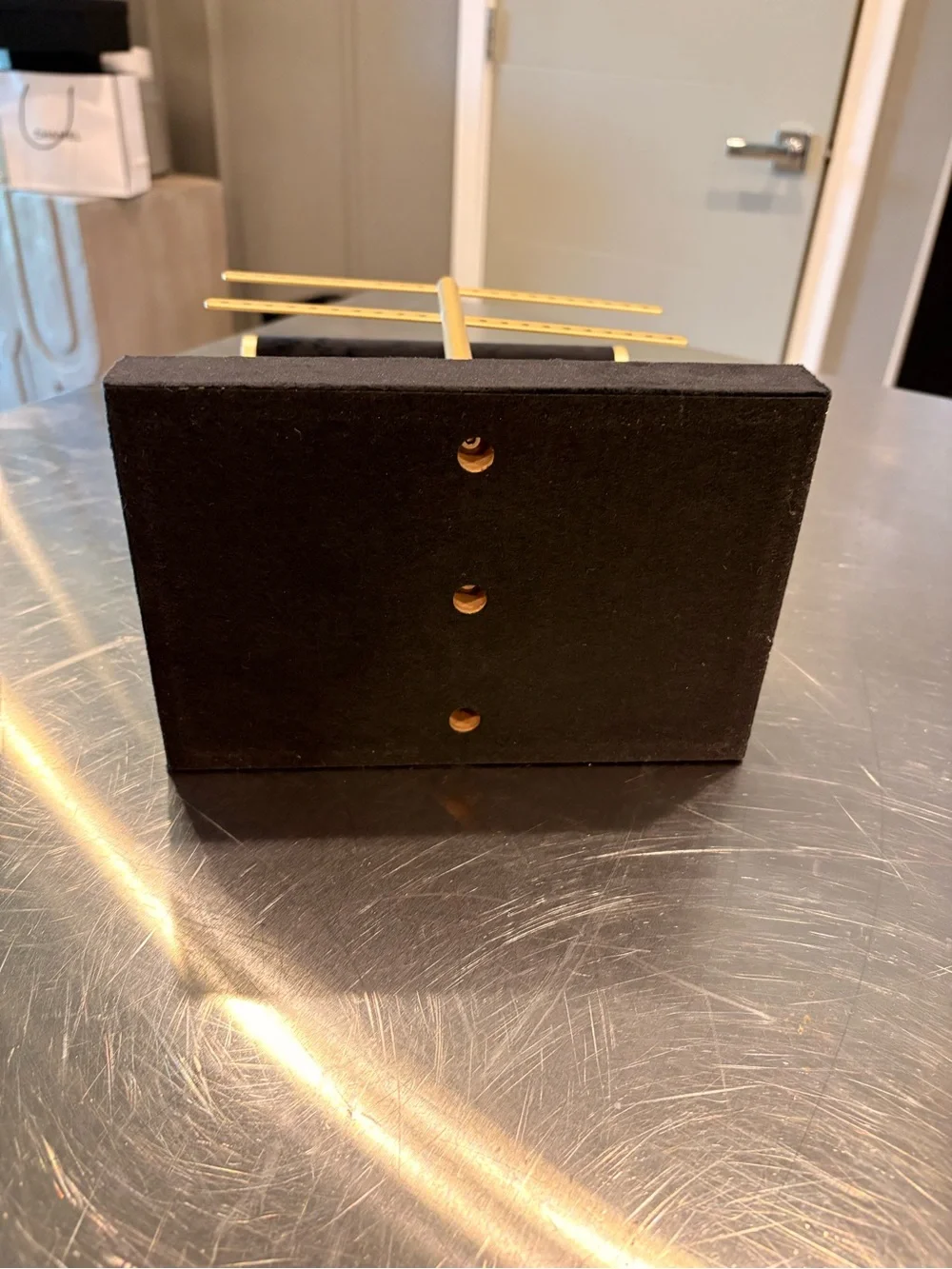 Black Velvet & Gold Jewelry Display Stand Organizer
